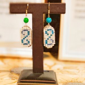 Blue Infinity -- Earrings